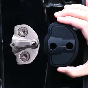 Tesla Model Y 3 S X Car Door Shock Absorber Buffer Pad, Silicone Car Door Lock Protector, Durable Vehicle Interior Accessory, Car Accessories