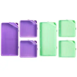 6 Pcs Rhinestone Tray Organizer Plastic Bead Sorting Trays Organizer Diamond Art Storage Containers Diamond Painting Accessories and Tools for DIY Art Craft