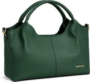BOSTANTEN Genuine Leather Purses for Women Designer Handbags Crossbody Shoulder Bags Top Handle Satchel with Adjustable Strap
