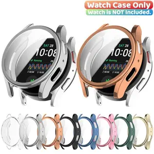 HD Screen Protector Case, 3 Counts Soft TPU Bumper Case for Samsung Galaxy Watch 7 Running Watch 40mm 44mm, Smart Watch Accessories for Men and Women
