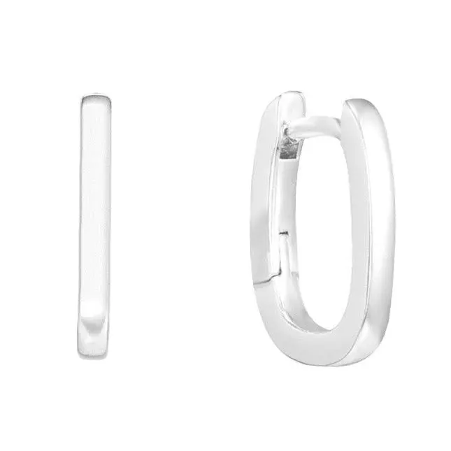 EVRY JEWELS Gold or Silver Plated Women's Frame Earrings