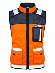 Ayghk Reflective Vest for Men, Safety Gear for Cycling and Driving, Fluorescent Jacket for Construction Sites, High Visibility Clothing