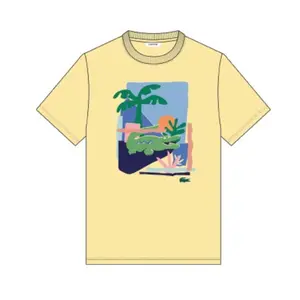 Men’s Lacoste Palm Beach Tee In Yellow