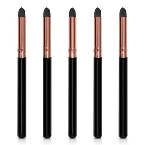 Eyeliner Smudge Brush Pointed Pencil Stick Set,5Pcs Professional Sponge Blending Makeup Tool for Eyeshadow Eyebrow Reusable Tip Applicator