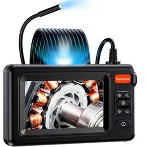1920P HD Snake Camera with 8 LED Lights, Waterproof Endoscope Camera with 4.3 Inch Screen, Borescope Inspection Camera for Sewer, Pipe