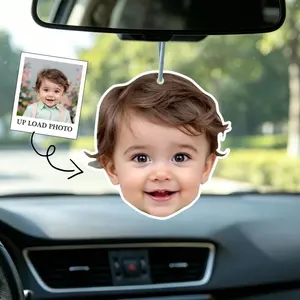 Personalized Photo Car Air Freshener,Custom Air Freshener,Picture Air Freshener,Cute Car Accessories, Drive Safe Daddy