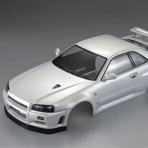 Killerbody 1/10 NISSAN SKYLINE (BNR34) RC Car Finished Body (Pearl-white) #48644