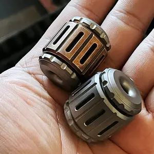 Hammer EDC Knife Pendant Fingertip Gyro Pendant Adult Fidget Toy Paracord Rope Decompression Toys Edc Titanium Accessory Steel Durable Metal Portable Stress Relief Gadgets Outer Casing Stress Ball