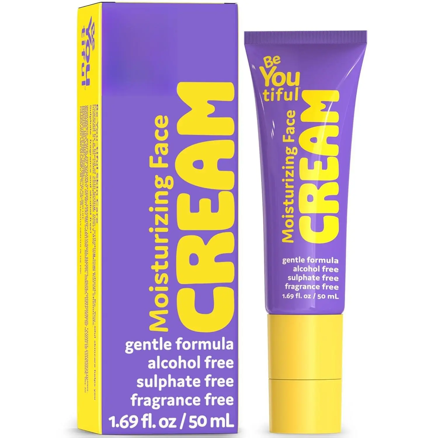 BeYOUtiful Face Moisturizer, Preppy Skin Care for Teens, Tweens, and Kids, Hydrating Face Cream for Dry Skin, Girls and Boys Gifts, 1.69 fl oz, Ages 8-17