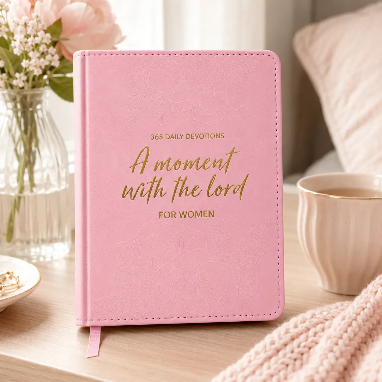 One Minute with God for WoMen, 365 Days Devotional Journal, Portable Daily Reflections NoteBook, Perfect Gift for Holidays Birthdays Christmas New Year, Self Improvement Journal