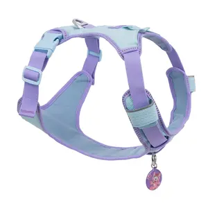 PawView Ultra Lightweight Dog Harness with QR Code Tag, Reflective No Pull Vest, Waterproof Pet Harness with Dual Clips