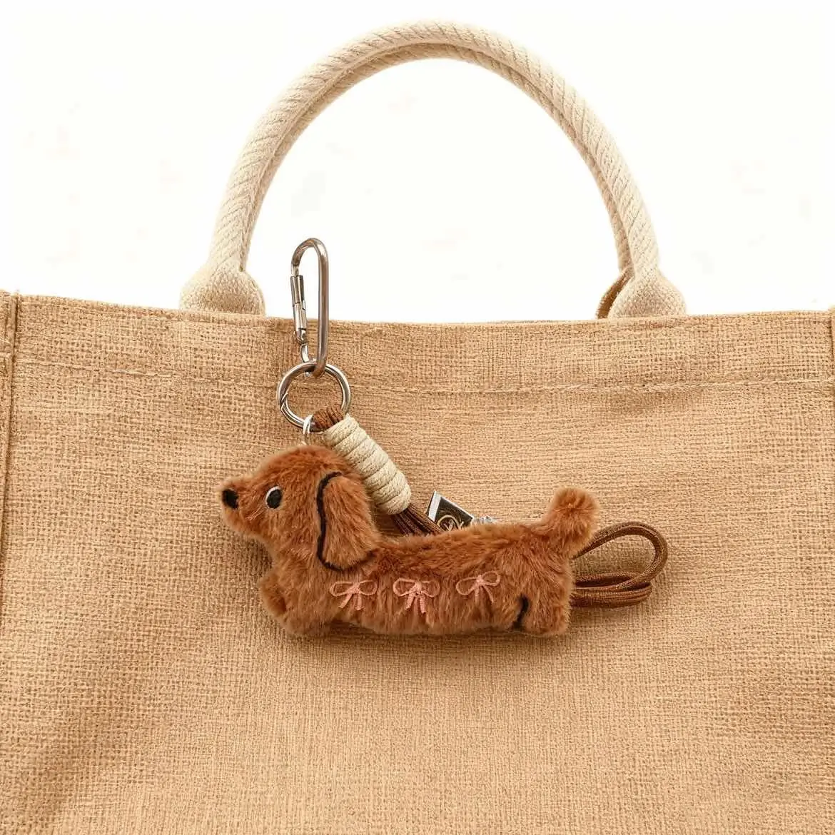 Multi-use Sweet Little Dog Charm - Backpack & Rearview Mirror Accessory, Cute Lipstick Dog Decoration for School Shopping