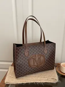 Large Single Shoulder Tote Bag, Fashion Letter Design, Spacious Durable Women's Handbag, Perfect for Daily Use and Travel Essentials