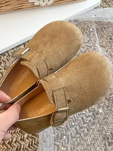 Little Girl Flat Shoes, School Party Flat Shoes, Cute Comfortable Design, PU Leather, Rubber Sole, Butterfly Pattern, Spring & Fall