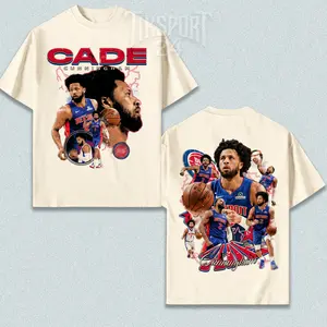 [X-26] Cade Cunningham 2 For Pistons Nation High-Quality 100% Cotton T-Shirt (Made In US), Detroit Basketball Fans Hooper Shirt, Game Day Outfits, Gift For Basketball Fans, Basketball Graphic Tee