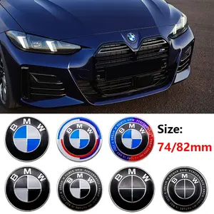 Car Sticker Decoration, Front & Rear Hood Emblem with Clips, Bmw Style Accessories Replacement Logo, Automotive Styling Parts