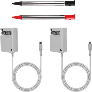 Charger for 3DS with 2 Stylus Pens, AC Wall Adapter  Charger for Dsi Ndsi 3DS 3DSXL  3Dsll 2DS Dsixl