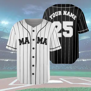 Baseball Mom Jersey Shirt With Kids Name & Jersey Number, Cute Baseball Season Mama Jersey, Baseball Lover Mom Shirt, Mothers Day