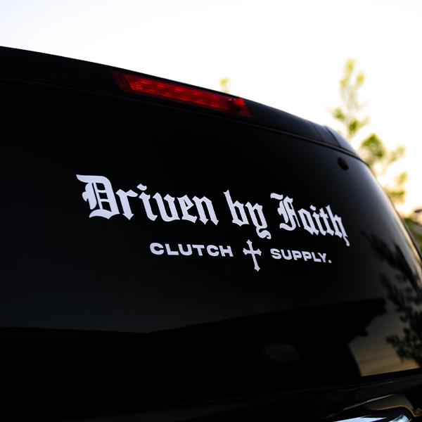 Driven by Faith Decal
