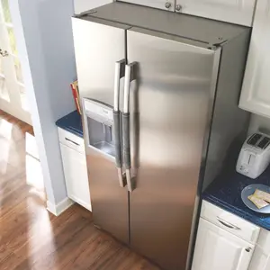 LMMAKE Velvet Refrigerator Door Handle Covers Set of 2 for Fridge Ovens Dishwashers Protect from Smudges Drips Food Stains Oil Handmade Decor Protector Soft & Durable