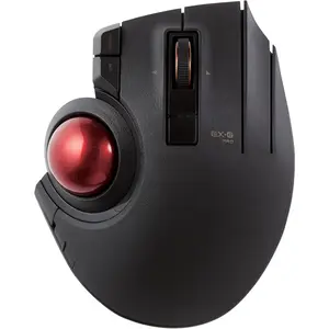 Wireless and Wired (USB) Trackball Mouse-Ergonomic Design, 3 Device Connection (Bluetooth Included), Thumb Control-Compatible For PC, Laptop, Mac (Windows, macOS)