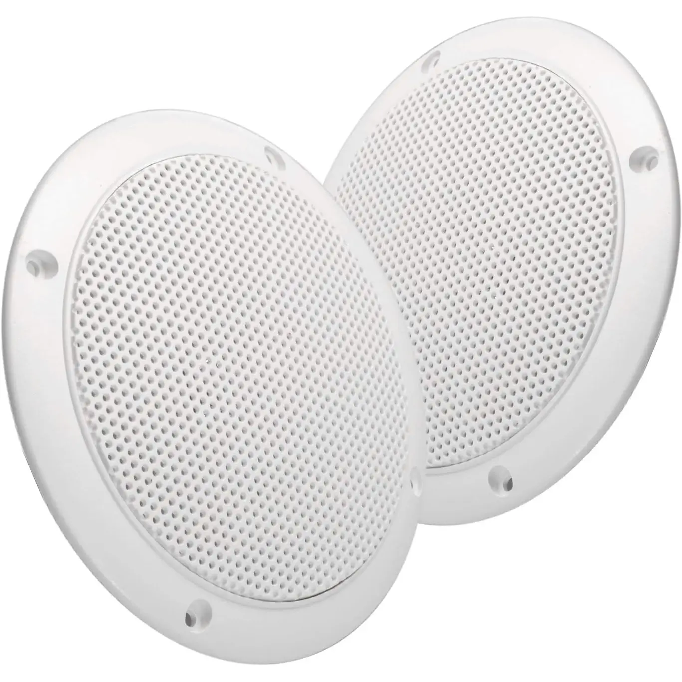 5" Water Resistant Slim Profile Dual Cone Speakers for RV’s, Boats, Outdoors - Pair