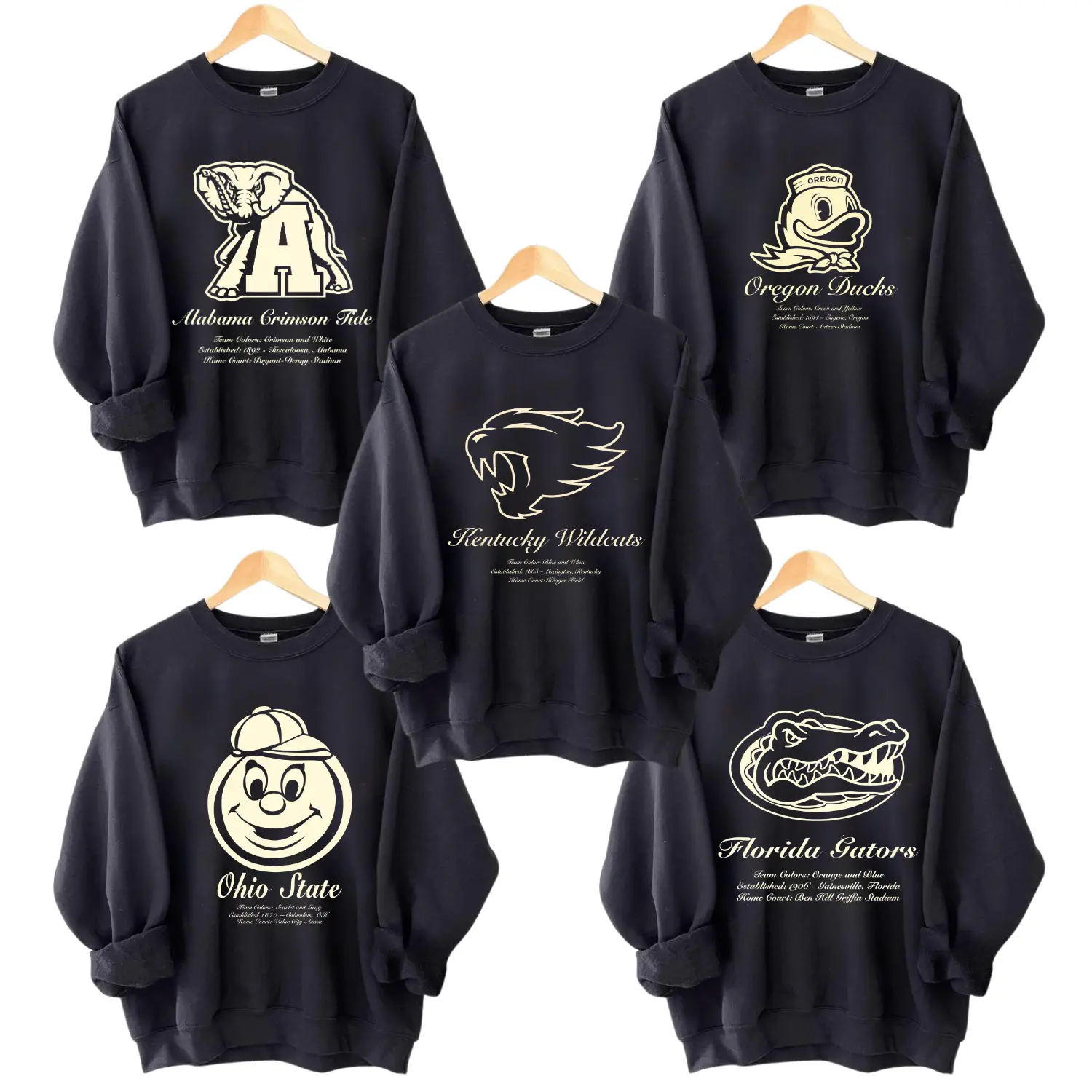Vintage College Football Sweatshirt for Men Women, All Teams School Logo Crewneck, Retro Game Day Football Fan Pullover, Classic Unisex Fleece Apparel, Gift For Fans