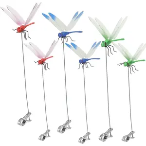 6//9/12PCS Dragon Flies Clips for Bugs Repellent， Dragonflies-Clips to Keep Bugs Away for Indoor & Outdoor Garden Creative, Home Accessories Decorative Design.