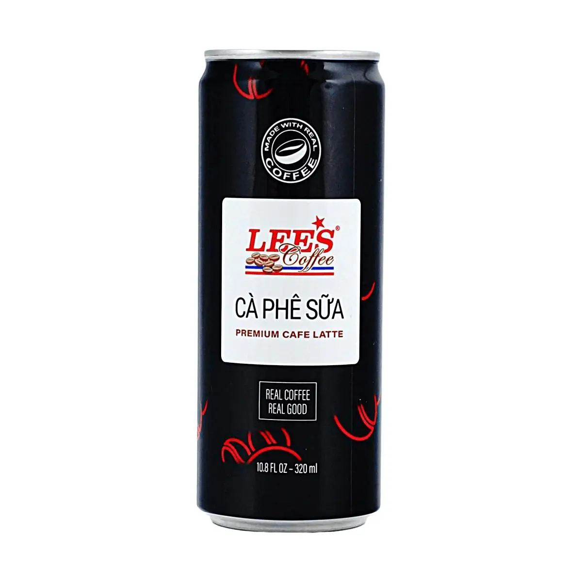 LEE'S COFFEE Vietnamese Premium Latte Coffee 320ml - America's #1 Vietnamese Coffee, Classic Saigon Style Cà Phê Sữa, Rich & Smooth