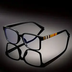 Vintage Square Tr90 Blue Light Glasses, UV Protection Ultralight Unisex Eyewear, Perfect for Commute, Driving & Parties