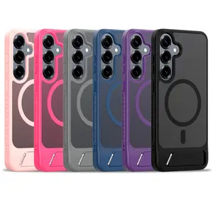 For Samsung Galaxy S25 FE S24 S23 Ultra Matte Case Shockproof Mag Safe Cover Cellphone Smartphone