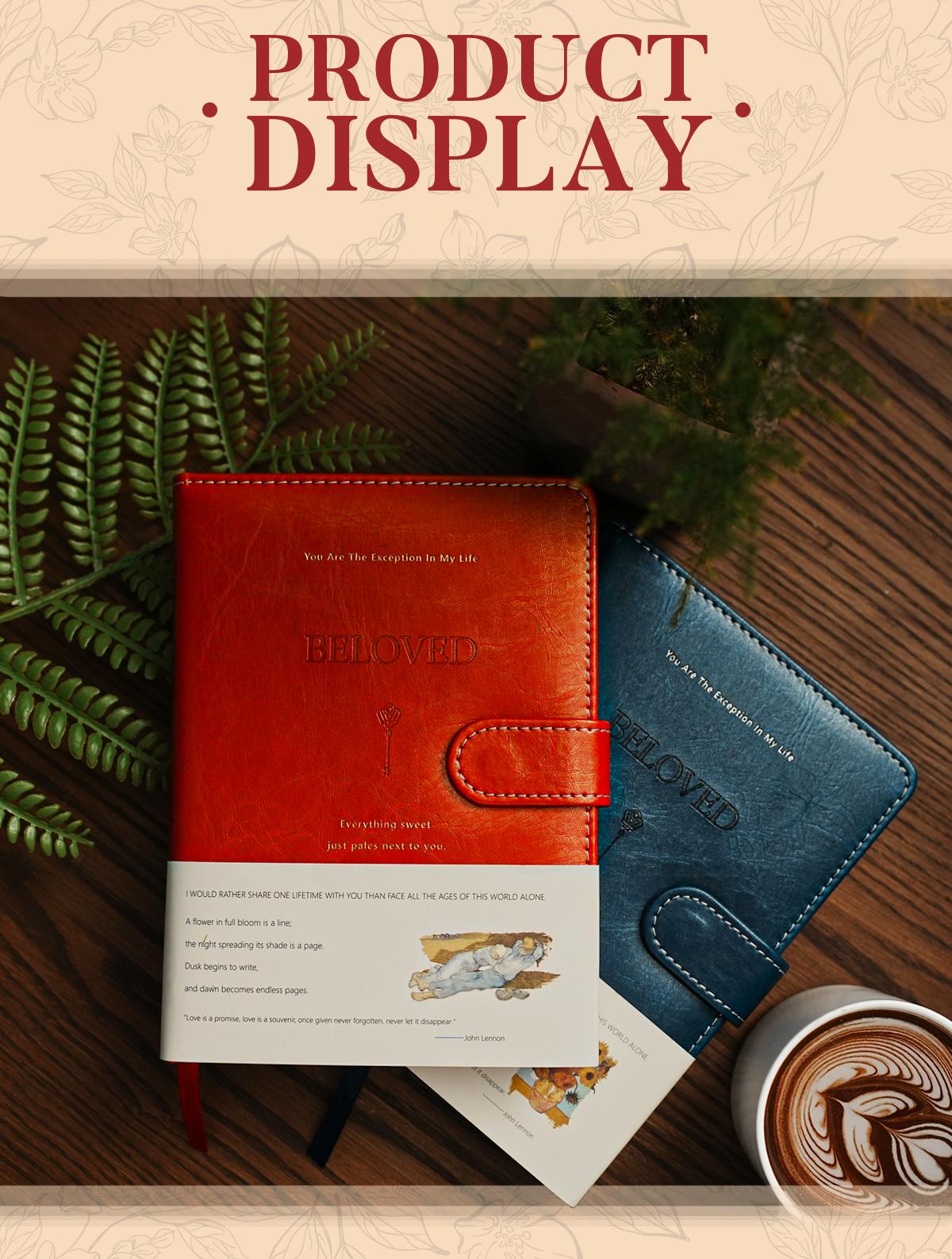 Love Journal Notebook, Magnetic PU Leather Diary, Romantic Couple Notebook, Daily Writing and Study Notes Book, Minimal Planner, Dating Memory Journal, Gift for Him Her