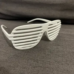 Shutter Shades Promotional Item White Plastic Fashion Accessory
