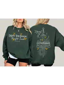 I Kept The Inside Thoughts Inside Sweatshirt - Hoodie - Shirt, Ridoc Gamlyn Sweater, Fourth Wing Shirts, Dragon Riders Tee, Gift For Fans, Full Colors