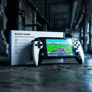 Retro Game Console, Portable Gaming System, 5.5-Inch Large Screen, Ultra HD Graphics Handheld Game, Console for Boys Gift Gaming & accessories cool gadgets boys Box Compact game console gamer gifts for him, Ideal Gift for Birthdays