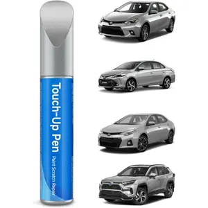 D Silver Sky Metallic Touch Up Paint Compatible with  Exact Match Touch Up Paint Car Scratch Repair