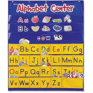 Learning Resources  Alphabet Center Pocket Chart, Nylon - Multi Color