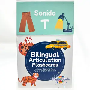 T Sound | Sonido T - Bilingual Flashcards for Speech Therapy