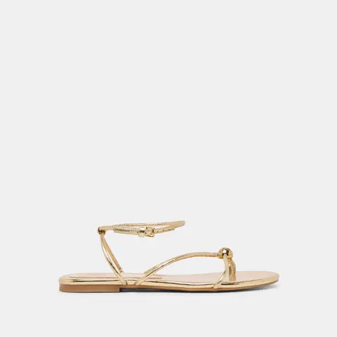 KENLEY SANDALS GOLD LEATHER