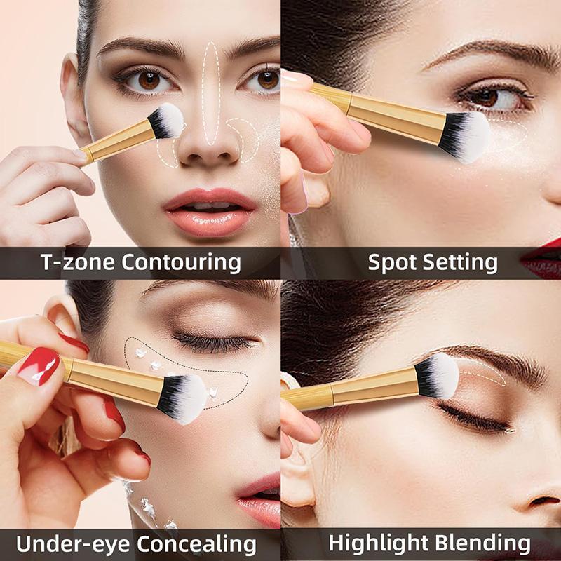 concealer paw brush - angled for seamless application Face Makeup