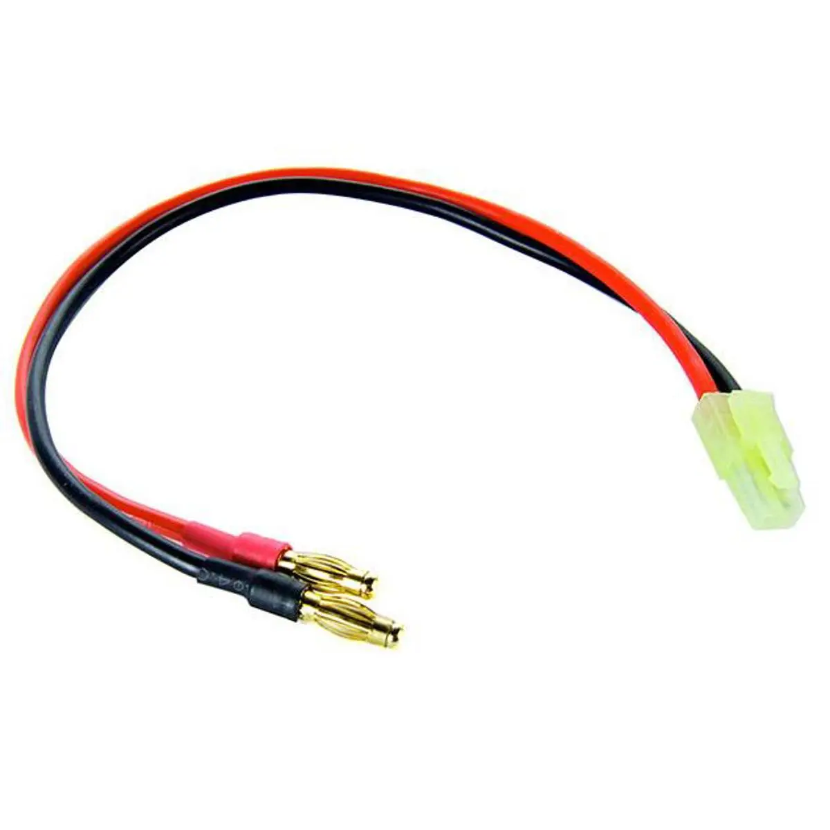 COMMON SENSE RC Mini Tamiya Charging Adapter with Banana Plugs, Compatible with RC Models