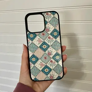 Quilted Patchwork Phone case for Smartphone Accessories Cellphone - Rubber, Wireless Cover Protection Durable Protective Casing
