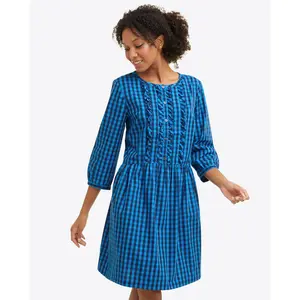 Wanda Dress in Blue Gingham