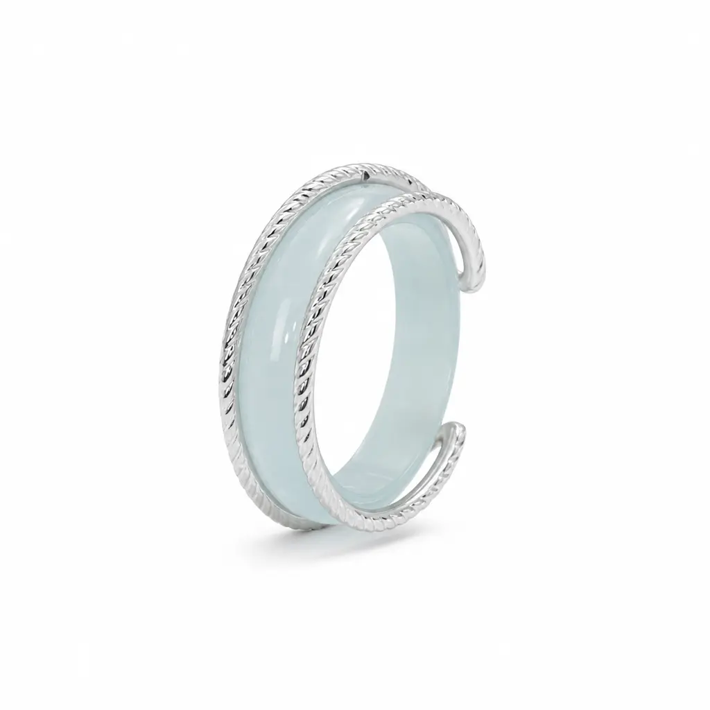 Natural skinny jade ring green jade Ring US Size 5-11 Couple rings Unisex jade ring  jewelry