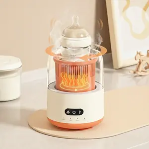 4-in-1 Thermostatic Bottle Shaker & Warmer with Night Light for Feeding Waterless Automatic Formula Maker formula mixer Quickly Heats Breast Milk Prevents Clumping Keeps Bottles Dry Quiet formula shaker Perfect Gift for Wife