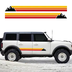Car Sticker For Ford Bronco Wrapping Vinyl Film Door Side Stickers Kit Waterproof PVC Decals Auto Styling Car Accessories Truck Car Decal