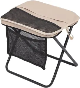 Portable Ultra-Light Travel Stool Camping Stool - Handbag-Style With a Pocket for Foldable Storage, Suitable for Picnics, Camping, Hiking and Fishing.