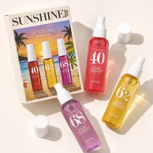 Limited Edition Summer Brazilian Perfume Spray Set, 4 Bottles, Floral Fruit Scent, Fresh Natural Fragrance, Ideal for Travel, Home, Office, Perfect Gift