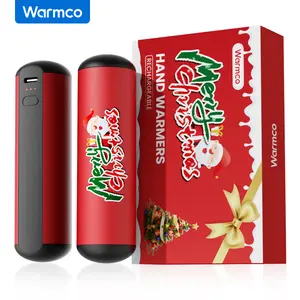 Hand Warmers Rechargeable 10000mAh - Warmco 2 Pack USB C Power Bank, 9hrs Heat, 3 Levels, Reusable Magnetic Electric Hand Warmers Portable Chargers for Outdoors, Christmas, and Birthdays Heater Portable Chargers christmas gift ideas magnetic hand warmer