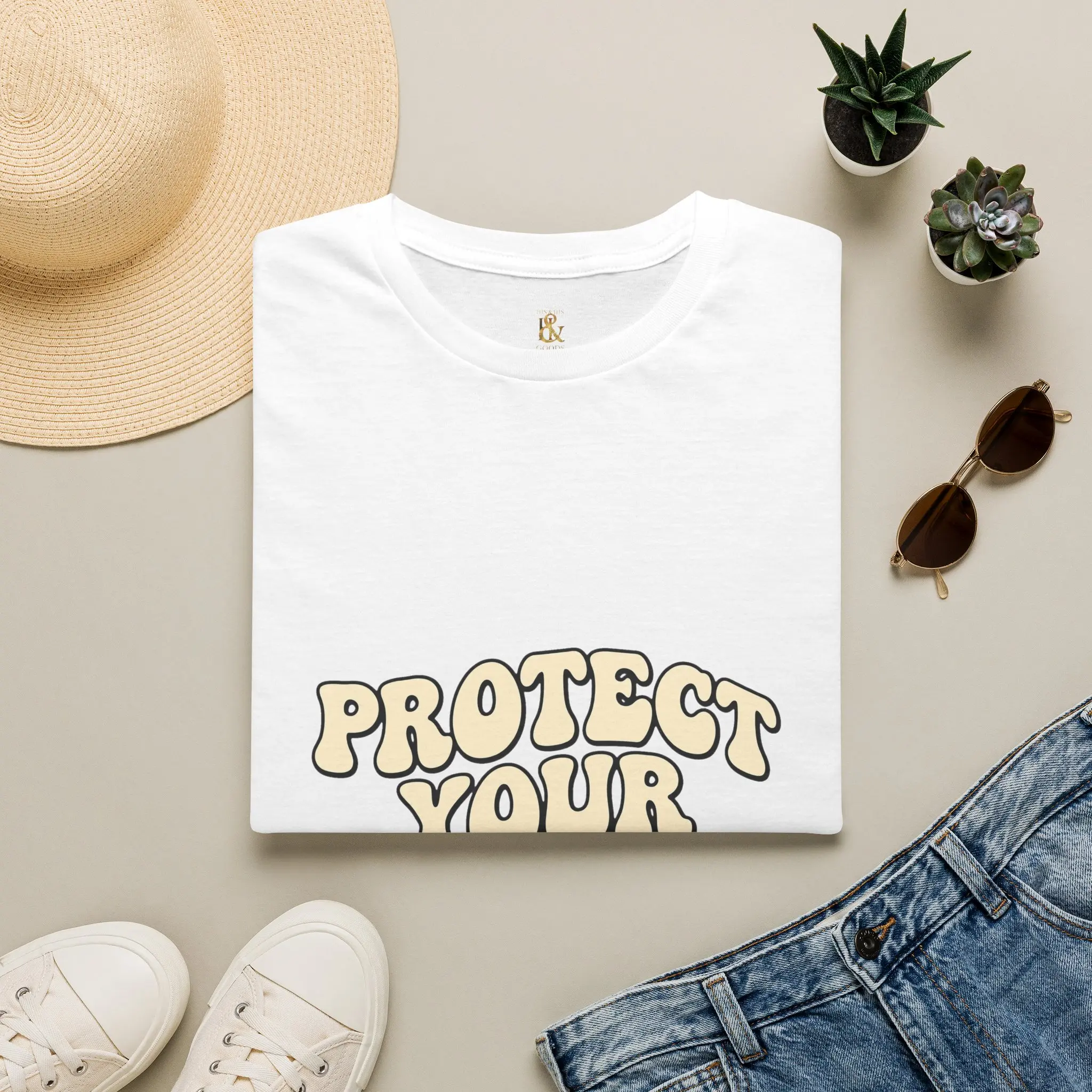 Men's Ribbed Knit Cotton Lightweight Round Neck Short-Sleeve T-Shirt - Retro Bubble Letter Graphics Prints, Positive Quote, Casual Drape Tops